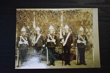Military Photo Lancashire Fusiliers Regiment Colour Party & Colours Ref #2