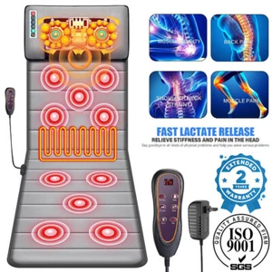 Comfier Full Body Massage Mat Heat-Back Massage Mattress Shiatsu Remote 30-Heads - Picture 1 of 9