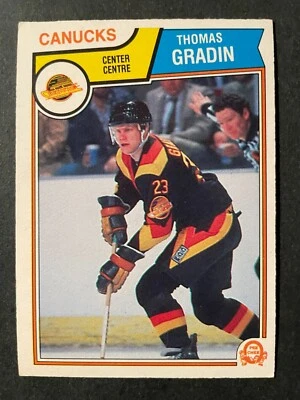 Thomas GRADIN 1983-84 O-Pee-Chee Hockey #350 Vancouver Canucks - Image 1 of 2
