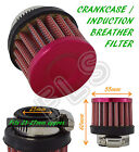 HYUNDAI OIL MINI BREATHER AIR FILTER - FUEL CRANKCASE ENGINE CAR - 25MM - RED