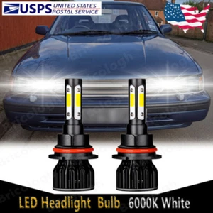 For Mazda 626 1986-1992 2X 9004 Front LED Headlight Bulb High Low Beam 6000K HB5 - Picture 1 of 10