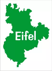 Aufkleber mit dem Umriss der Eifel. NEU aus hochwertiger Folie . - Picture 1 of 18