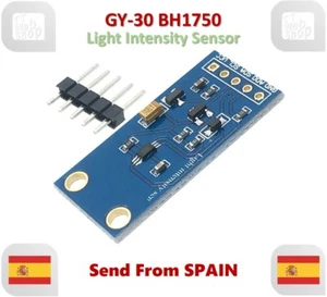 GY-30 BH1750 BH1750FVI Chip Light Intensity Sensor Light Illumination Module - Imagen 1 de 5