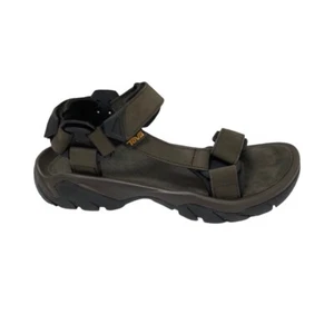 Teva Men's Terra Fi 5 Universal Leather Turkish Coffee Brown Sandals 1099442 - Picture 1 of 8
