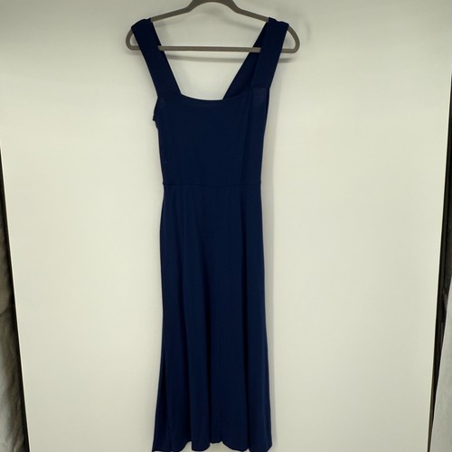 VETEMENTS Abito donna Reformation Rou midi fit e svasato taglia S blu canotta gonna swingy