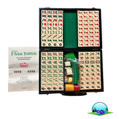 Original Mah Jongg Mah Jong  Weico 99048 im Koffer - Unbespielt - Bild 1 von 4