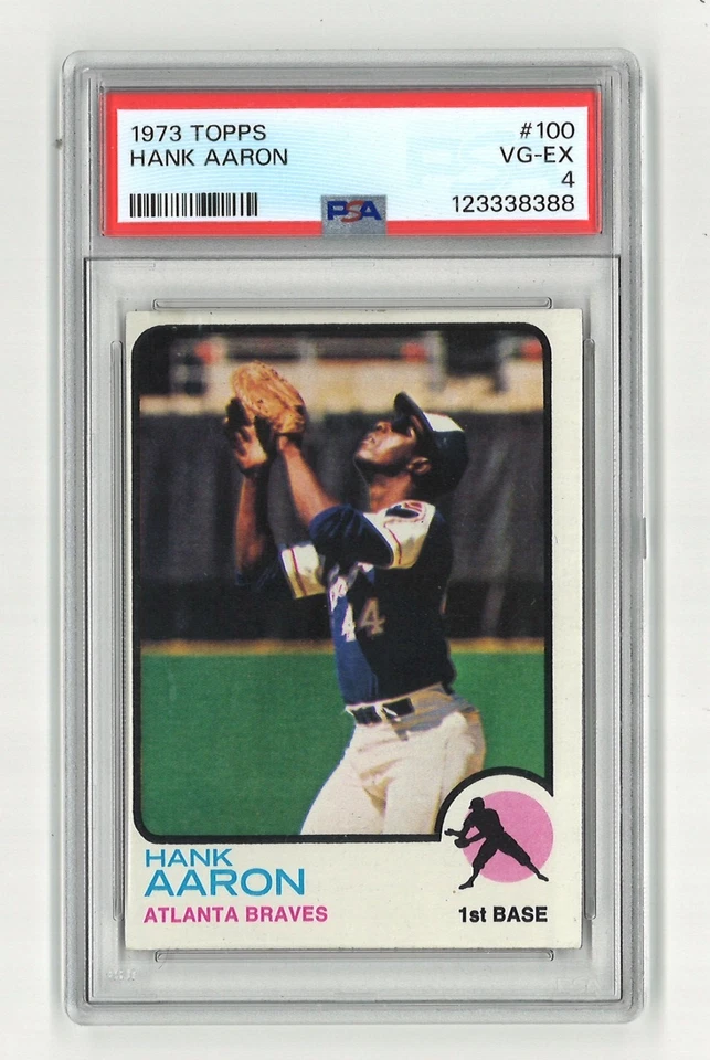 1973 Topps - Hank Aaron #100 PSA VG-EX 4 🎉 Foto 1 de 2
