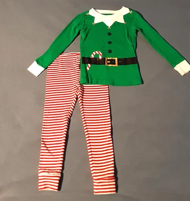 Conjunto de pijama Carters infantil meninos verde bengala doce elfo 2 peças Natal dormir 3T - Imagem 1 de 4
