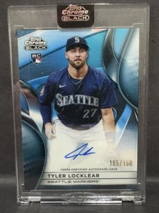 2025 Topps Chrome Black Tyler Locklear Rookie Auto On Card #CBA-TL - Blue /150! - Picture 1 of 2
