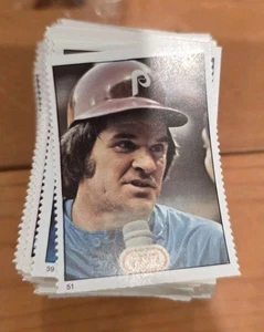 1982 Fleer Baseball Briefmarke fast kompletter Satz Lot 167/242 inkl. 380 Briefmarken 21 HOFers - Bild 1 von 2