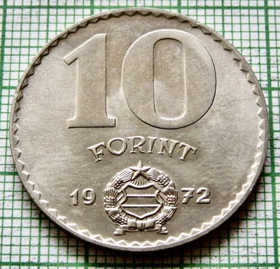 Hungary 1972 BP 10 Forint, Statue of Liberty UNC km# 595 yes we combine postage - Image 1 of 4