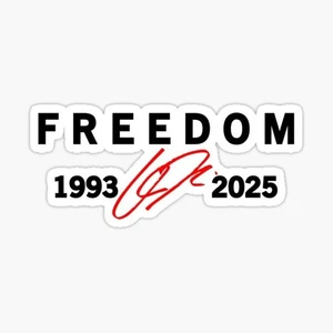 Freedom RIP Charlie Kirk sticker  united states of America  Trump MAGA USA biden - Foto 1 di 1