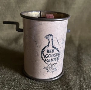 Vintage Red Goose Shoes Advertising Tin Noise Maker Give Away Premium 1930’s - Picture 1 of 3