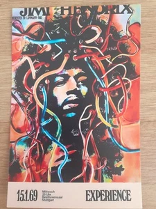 Jimi Hendrix 15.1.69 Stuttgart 4"x6" Reprint Konzert Poster/Postkarte - Top - Bild 1 von 4