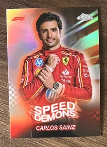 Speed Demons Carlos Sainz SD-4 Ferrari - 2024 Topps Inserto Cromo Fórmula 1 F1 - Imagen 1 de 3