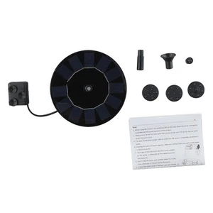 Garden Fountain Solar Fountain 7V/1W Floating Design High Quality 130mm Diameter - Picture 1 of 24