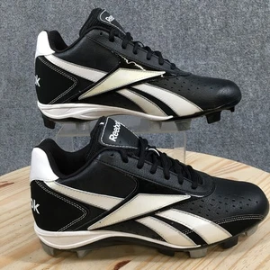 Reebok Shoes Mens 9 Vero IV Low MSL Baseball Sneakers Black White Sports NEW - Picture 1 of 17