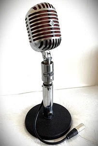 Rare Vintage 1940's SHURE 556 Dynamic Microphone, works great w/stand/cable/55 - Picture 1 of 17