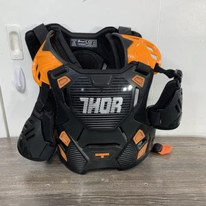 Thor Racing Youth Size S-M Orange Black Motocross MX Protective Chest Protector - Picture 1 of 12