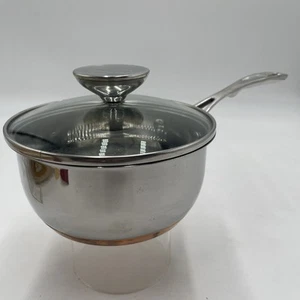 Berndes 2 Qt 18cm Stainless Steel Copper Saucepan Aluminum Conventional NOS - Picture 1 of 7