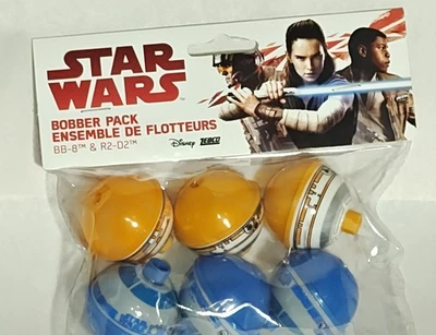 Star Wars Pesca Bobber Pack De BB-8 Y R2 D2 Zebco Disney 1 5/8" NUEVO Foto 1 de 2