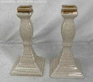 Pair of Vintage Mikasa Garden Club 7" Ceramic Candlesticks Made in Japan - Picture 1 of 6