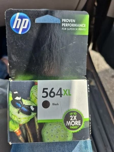 Genuine HP 564XL Black Ink Cartridge High Yield OEM Exp DEC-2013 - Picture 1 of 4