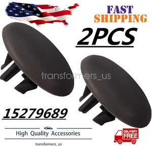2x Armrest Rear Seat Cover Cap Fit For 07-18 Chevy Tahoe Yukon Cadillac Suburban - Picture 1 of 6