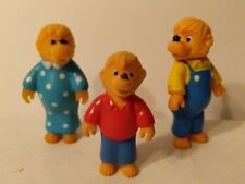 Set Of Three  Berenstein Bears Rubber Figures 1986