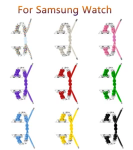 Braided Sport Pearl Band Strap For Samsung Galaxy Watch 46mm /Huawei/Garmin - Picture 1 of 39