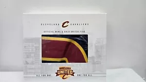 Cleveland Cavs Wein und Gold United Flagge selten offizielle Teamware - Bild 1 von 8