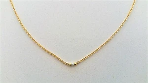 collier antiallergique avec 1 diamant brut d'environs 0.03 carat - Foto 1 di 2