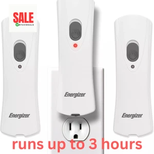 Energizer LED Power Rechargeable Plug-In Flashlights Emergency Lights 3-PACK NOB - Picture 1 of 7