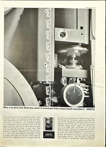 Ampex Megacycle Radar Recorder Redwood City CA Print Ad 1963 - Bild 1 von 5