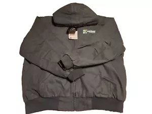Agrigold Dri Duck Waterproof Hooded Canvas Jacket Men XXL Gray Quilt Lined Work - Picture 1 of 9