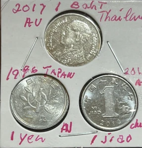 3 different dates2017, 1996, 2012 Asia coin set AU Auction - Picture 1 of 2
