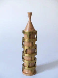 Rare Set of 6 Egg Holders on a Pole by Carl Auböck - Imagen 1 de 13
