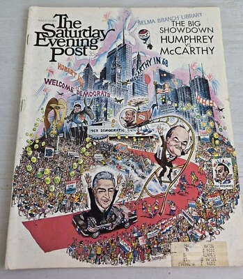 VTG. SATURDAY EVENING POST MAGAZINE AUGUST 24 1968 - Image 1 of 4