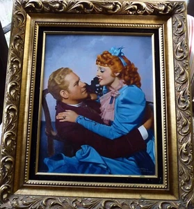 1930er Jahre Lawrence Williams Ölgemälde Filmstars NELSON EDDY, JEANETTE MACDONALD - Bild 1 von 8