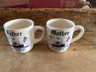 Queen Mary Mother & Father Cruise Ship Coffe Mug Cup Set Of Two
