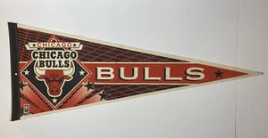 Vintage 1990’s Chicago Bulls Pennant Wincraft 12” X 30” - Picture 1 of 7