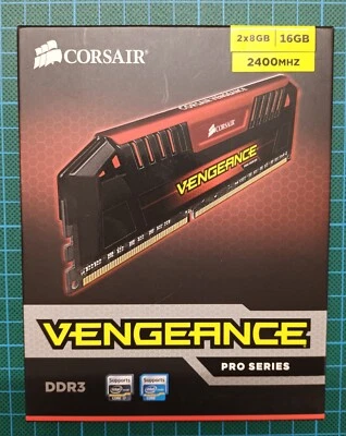 Corsair Vengeance Pro PC 16GB DDR3 2400Mhz (2 x 8GB) desktop Memory Red - Image 1 of 4