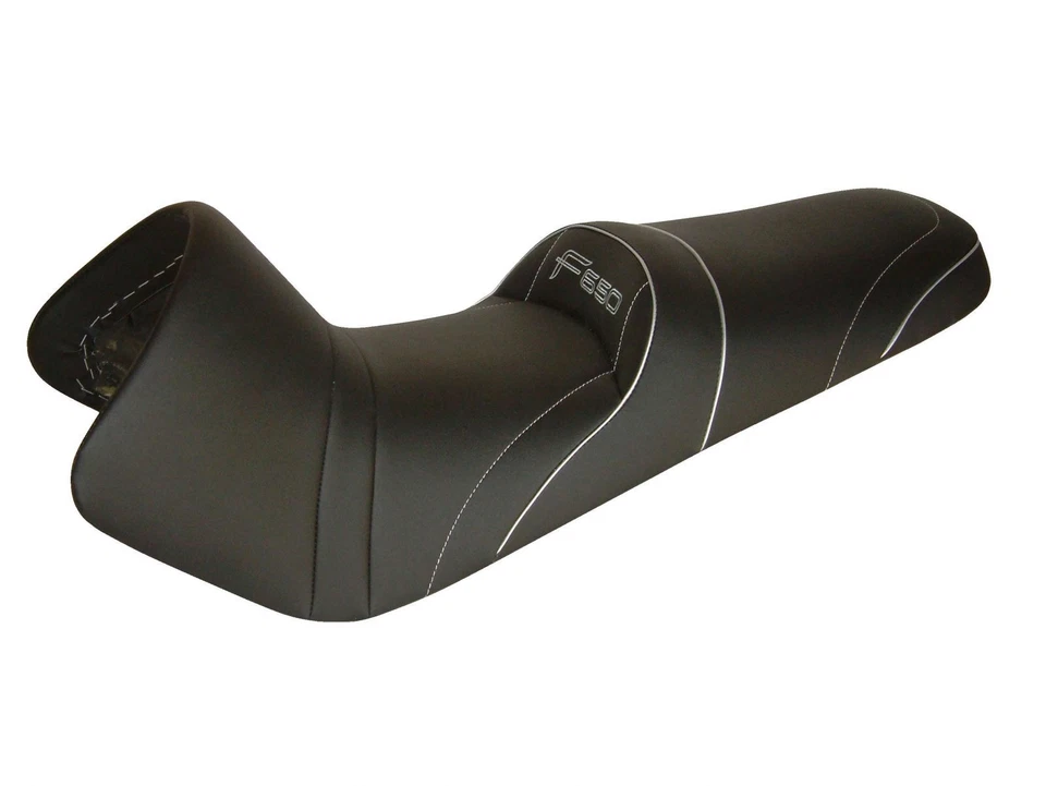 BMW F 650 1993-2000 Top Selerie asiento de lujo confort negro plateado Sport Moto 091 Foto 1 de 1