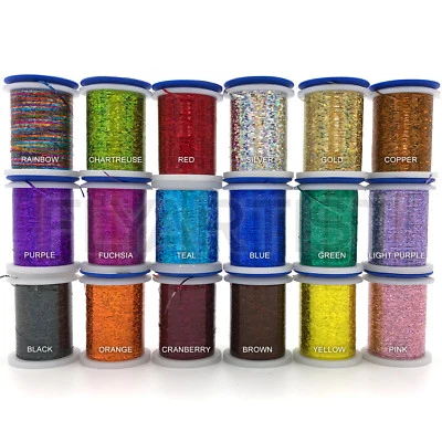 VEEVUS HOLOGRAPHIC TINSEL - Fly Tying Jig & Craft Material - Small Medium Large - Image 1 of 3