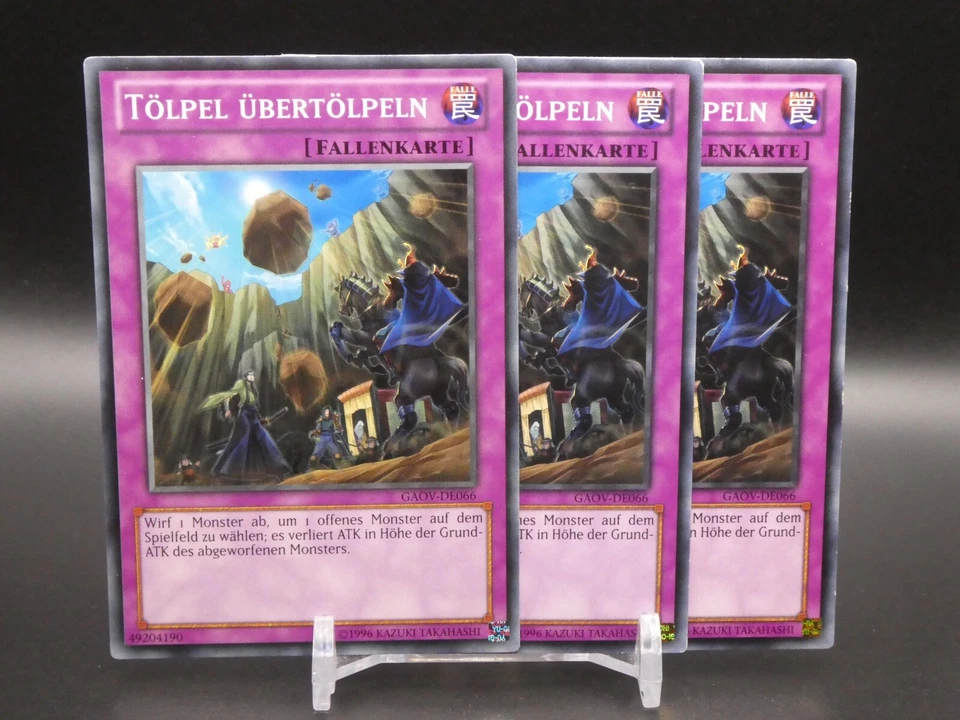 Yugioh Playset 3x Tölpel übertölpeln GAOV DE066/  Near Mint/ Common/ Deutsch - Bild 1 von 1