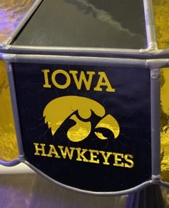 University of Iowa Hawkeyes Tiffany Style Stained Glass 21” Table Lamp - Picture 1 of 8