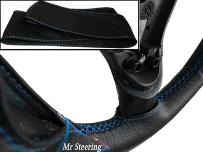 Para Land Rover Defender Cuero Negro Volante Cubierta 1990+ Azul Cielo Pegatina - Imagen 1 de 4