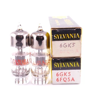 Due eccellenti tubi SYLVANIA 6GK5 NUOVI CON SCATOLA Match Construction risultati AMPLITREX - Foto 1 di 2