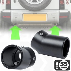 Auspuff Spitzen Technical Schwarz Satin für Land Rover New Defender L663 für 55mm - Bild 1 von 12