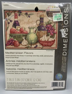 Dimensions Mini Counted Cross Stitch Kit 7"X 5"- Mediterranean Flavors - Picture 1 of 5